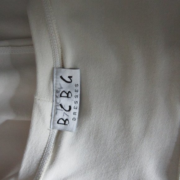 BCBG Dresses Spandex/Acetate Beige Long Sleeveless - Picture 6 of 7